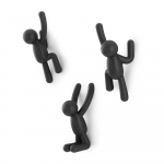 Plastkonksud seinale, komplektis 3 tk Buddy - Umbra