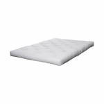 Valge pehme futonmadrats 200x200 cm Triple latex - Karup Design