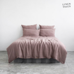 Roosa linane kahekohaline voodilina 200x220 cm - Linen Tales