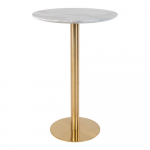 &Uuml;mmargune marmorist baarilaud &oslash; 70 cm Bolzano - House Nordic