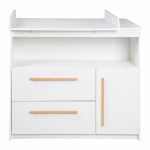 Valge madal laste kummut 107x98 cm Lilo - Roba