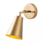 Kuldne seinavalgusti &oslash; 10 cm Evander - Opviq lights