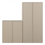 Kreem m&auml;nnipuidust modulaarne kapp 200x220 cm Daily - vtwonen