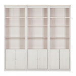 Valge m&auml;nnipuidust raamaturiiul 222x223 cm Anita - St&oslash;raa