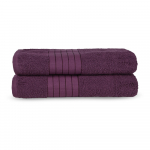 Bordoopunased puuvillased froteer&auml;tikud 2 tk komplektis 70x140 cm - Good Morning