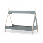 Petrooleumiv&auml;rvi m&auml;nnipuidust lastevoodi 90x190 cm Nora - Marckeric