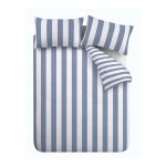 Valge-sinine voodipesu kaheinimesevoodile 200x200 cm Cove Stripe - Catherine Lansfield