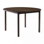 Pruun &uuml;mmargune kokkupandav s&ouml;&ouml;gilaud tammepuidust &oslash; 120 cm Noor - Hammel Furniture