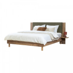 Roheline kaheinimesevoodi 140x190 cm Lior - Bobochic Paris