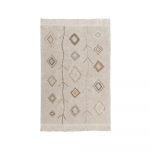 Beež pestav k&auml;sitsi kootud puuvillane vaip 140x200 cm Kaarol Earth - Lorena Canals