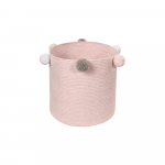 Heleroosa riidest laste m&auml;nguasjakorv &oslash; 30x30 cm Bubbly - Lorena Canals