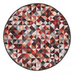 Punane-hall pestav &uuml;mmargune vaip &oslash; 120 cm Ignite - Mila Home