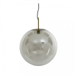 Pronksiv&auml;rvi rippvalgusti klaasist varjuga &oslash; 48 cm Medina - Light & Living