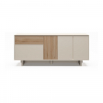Beež tammespoonist kummut 180x76x45 cm Carpi - Marckeric