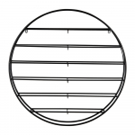 Must metallist seinale paigaldatav veiniriiul pudelite arv 12 80x80x9 cm Redondo - PT LIVING