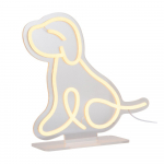 Kollane LED neoon valguskaunistus 5 W Sitting Dog - Leitmotiv