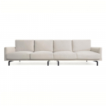 Beež &scaron;enillist diivan 334 cm Galene - Kave Home