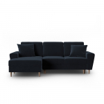 Tumesinine sametist panipaigaga nurgadiivanvoodi (vasak nurk) Kyoto - Cosmopolitan Design