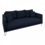 Tumesinine &scaron;enillist diivan 200 cm Freya - Ropez