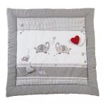 Valge/hall laste m&auml;ngumatt 100x100 cm Jumbo twins - Roba