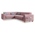 Roosa lahtik&auml;iv/panipaigaga nurgadiivan (vasak nurk/L-kujuline) Classy Sophie &ndash; Miuform