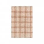 Heleroosa pestav/k&auml;sitsi kootud puuvillane vaip 140x190 cm Tartan Rose - Lorena Canals