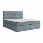 Helesinine boxspring voodi panipaigaga 160x200 cm Palta &ndash; Makamii