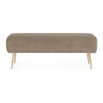 Hallikaspruun polsterdatud pink Olga - Bizzotto