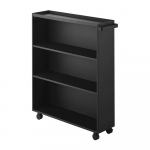Must metallist mobiilne riiul 59x70x16 cm Tower - YAMAZAKI