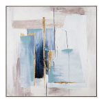 K&auml;sitsi maalitud raamiga l&otilde;uendimaal, 88x88 cm Crown &ndash; Bizzotto