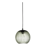 Roheline klaasist LED-ripplamp &oslash; 23 cm Sybia - Bloomingville