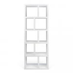 Valge raamaturiiul 70x198 cm Berlin - TemaHome