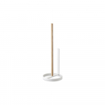 Valge tualettpaberi rullihoidja p&ouml;&ouml;gipuust detailidega Tosca - YAMAZAKI