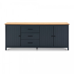 Tumesinine m&auml;nnipuidust kummut 190x80 cm Miranda &ndash; Marckeric