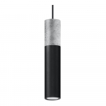 Musta-hall rippvalgusti Edo - Sollux