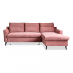 Roosa sametne nurgadiivan , paremas nurgas Stylish Stan - Miuform