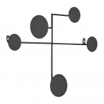 Must metallist seinakinnitus , 52 x 40 cm Vianela - Kave Home