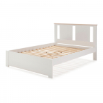 Valge kaheinimesevoodi 140x190 cm Enara - Marckeric