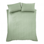 Roheline pikendatud krepp-voodipesu kaheinimesevoodile 230x220 cm Heatset Wave - Catherine Lansfield