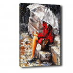 Maal, 40 x 60 cm Waiting in the Rain - Tablo Center