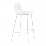 Valge plastikust baaritooli 92,5 cm Whitby - Unique Furniture