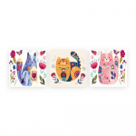 Laste pildid 3 tk 30x30 cm komplektis Cats - Wallity