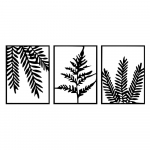 Metallist seinakaunistused 3tk komplektis 118x50 cm Yakomo - Wallity