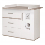 Valge jalakadekooriga m&auml;hkimislaud 117x102 cm Moritz &ndash; Roba