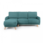 T&uuml;rkiissinine velvetist nurgadiivanvoodi, muutuv Tori - Bonami Selection