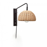 Must-puiduv&auml;rvi seinalamp &oslash; 23 cm Damila - Kave Home