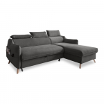 Tumehall sametist nurgadiivan (parem nurk) Sweet Harmony - Miuform