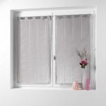 Pruunid voile kardinad 2 tk 90x90 cm komplektis Linahe - douceur d'int&eacute;rieur