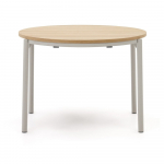 &Uuml;mmargune kokkupandav s&ouml;&ouml;gilaud naturaalsest tammepuidust &oslash; 90 cm Montuiri - Kave Home