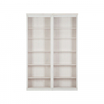 Valge m&auml;nnipuidust raamaturiiul 148x223 cm Anita - St&oslash;raa